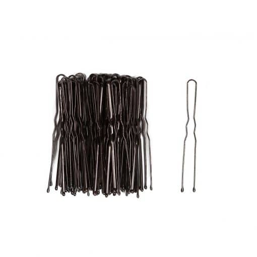 Bun Ripple Pins 6cm - BLACK - 50pk