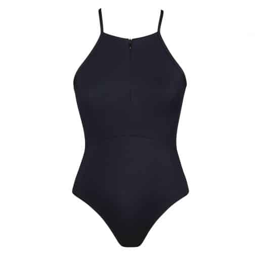 Isabelle Zip Leotard - Black - ADULT