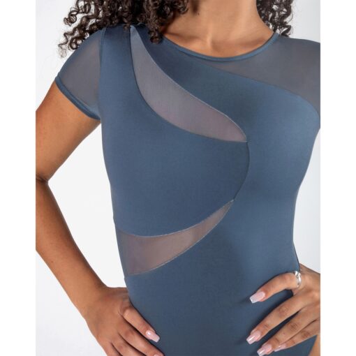 Delta Cap Sleeve Leotard - Elemental Blue - CH/AD - Image 7