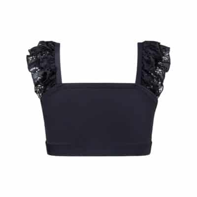 Ruby Lace Crop Top - Black - CHILD