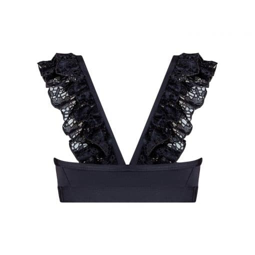 Ruby Lace Crop Top - Black - CHILD - Image 2