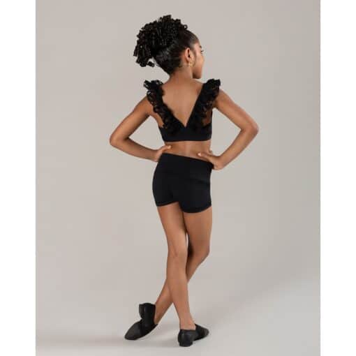 Ruby Lace Crop Top - Black - CHILD - Image 4
