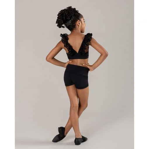Ruby Lace Crop Top - Black - CHILD - Image 4