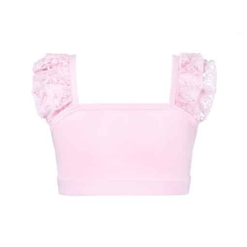 Ruby Lace Crop Top - Candy - CHILD