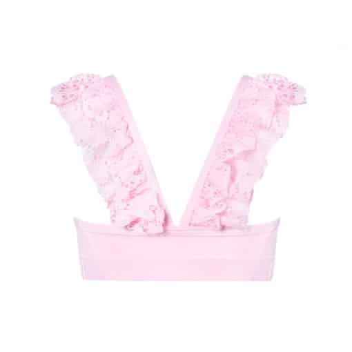 Ruby Lace Crop Top - Candy - CHILD - Image 2