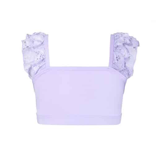 Ruby Lace Crop Top - Lilac - CHILD
