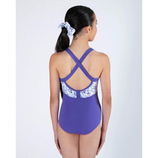 Alice Cross Back Leotard - Iris - CHILD - Image 10