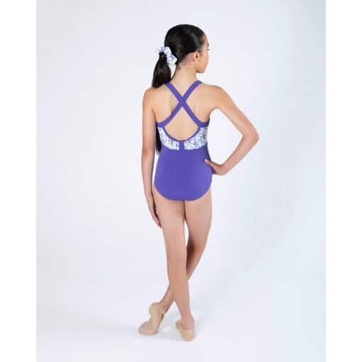 Alice Cross Back Leotard - Iris - CHILD - Image 6
