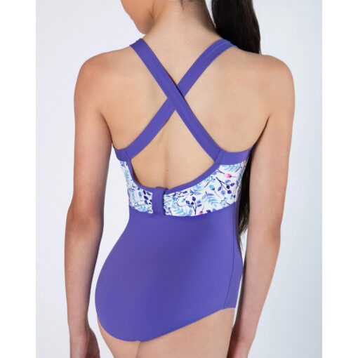 Alice Cross Back Leotard - Iris - CHILD - Image 4