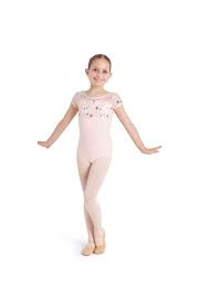 Galaxy Short Sleeve Leotard - Pink - CHILD