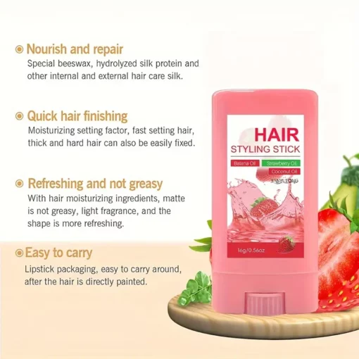 Hair Styling Stick - Strawberry - Image 3