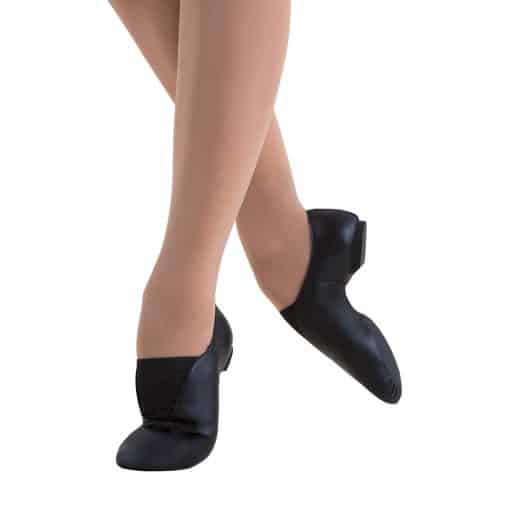Pull On Split Sole Jazz Shoe - Black - ADULT *SALE