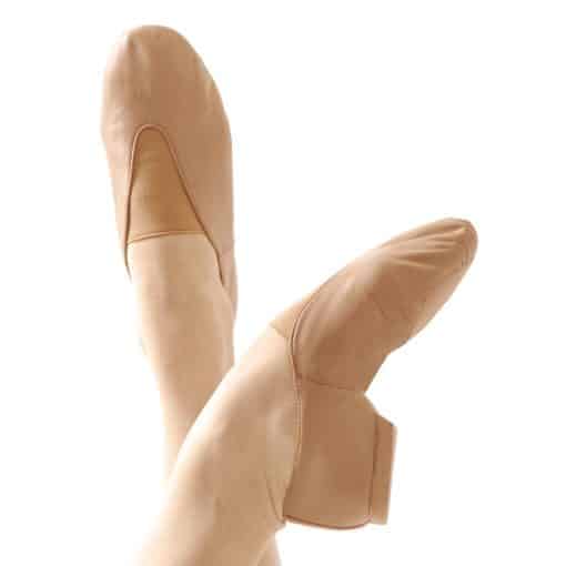 Pull On Split Sole Jazz Shoe - Tan - ADULT *SALE