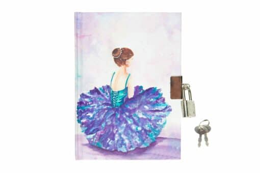 Purple Ballerina Lockable Diary