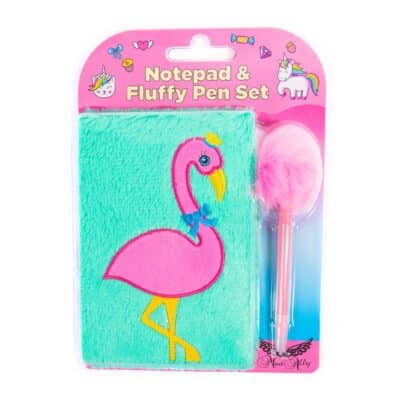 Fluffy Flamingo Notebook & Pen Set