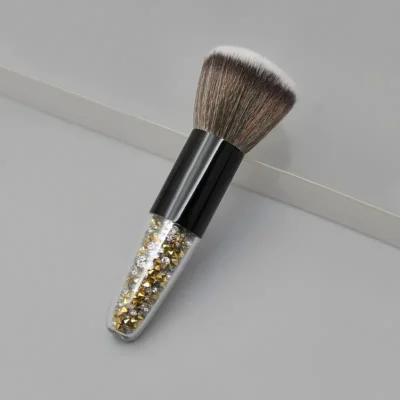 Crystal Face Brush - Gold Black
