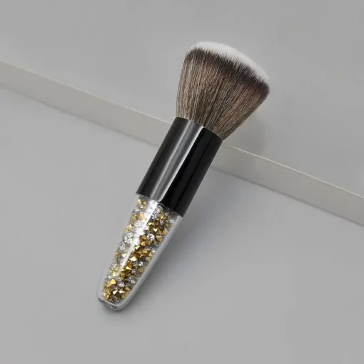 Crystal Face Brush - Gold Black