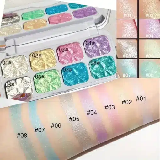 Pastel Shimmer Eyeshadow Palette - Image 3