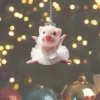 Ballerina Piggy Keyring/Charm