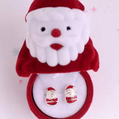 Santa Claus Earrings with box