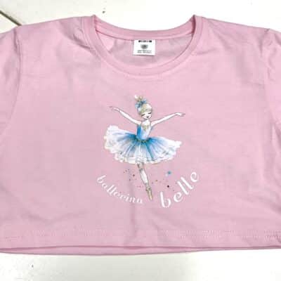 Ballerina Belle Crop Tee - Pink - CH 10