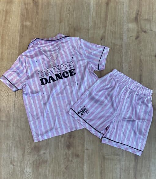 Dance Ballet Satin Pyjamas - Pink & White - CHILD - Image 2