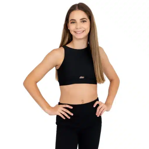 Triumph Crop Top - Black - CH/AD - Image 3